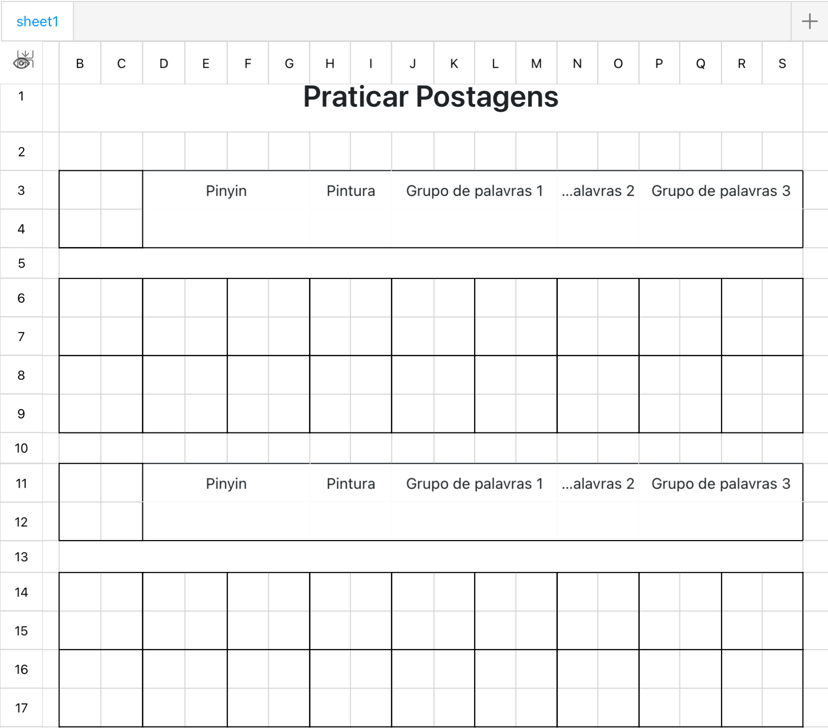 Praticar Postagens